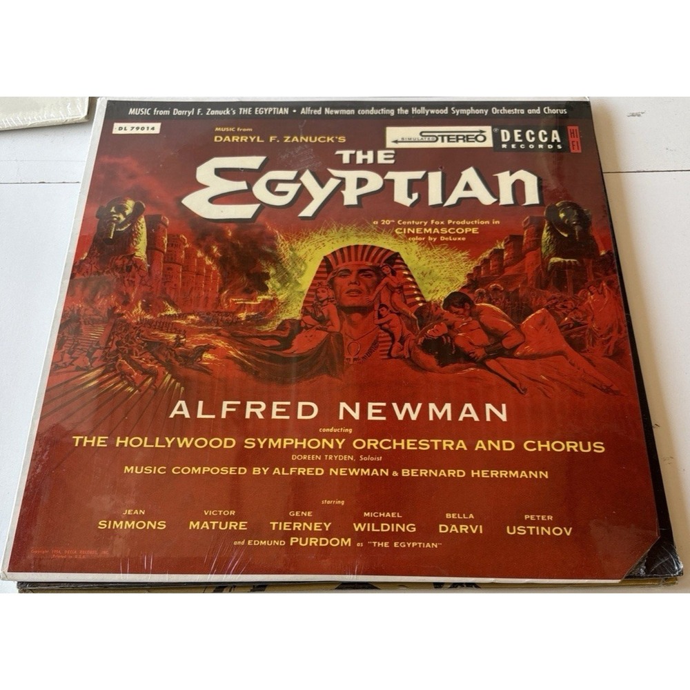 The Egyptian Boxed Set of 4 45's.  Soundtrack from 1954 (L52)